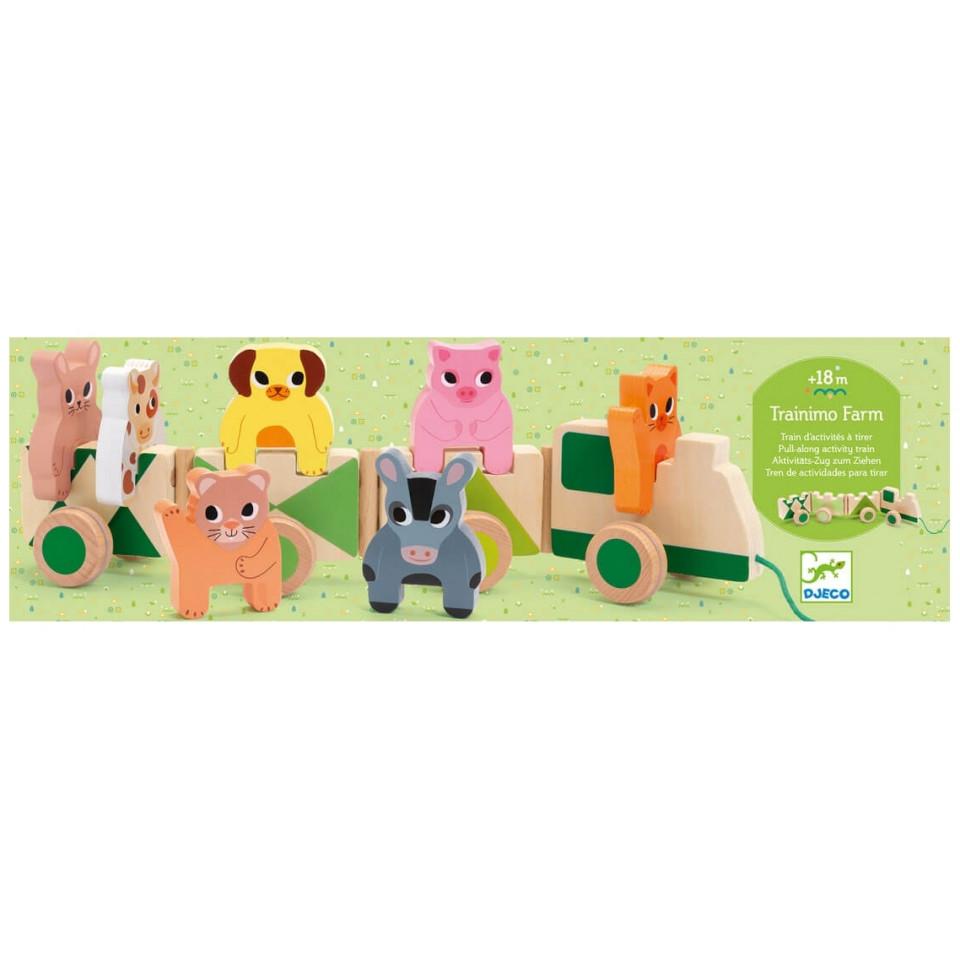 Thumbnail - Djeco Nachziehzug Trainimo Farm