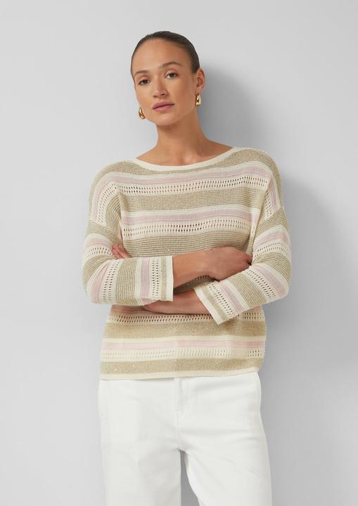 Actual product image s.Oliver Glitzernder Strickpullover mit U-Boot-Ausschnitt (S)