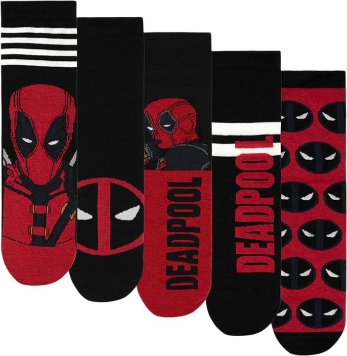 Produktbild Deadpool Socken (5erPack) (5er Pack, 41 - 45)