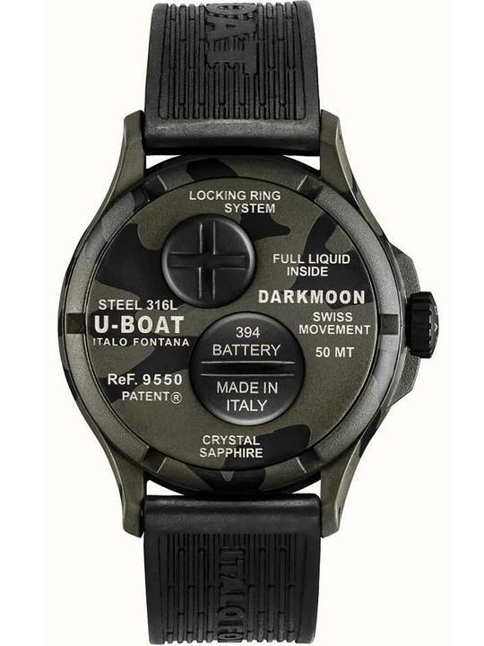 Produktbild U-Boat 9550 Darkmoon Grey Camouflage Herrenuhr 44mm 5ATM (Sportuhr, 44 mm)