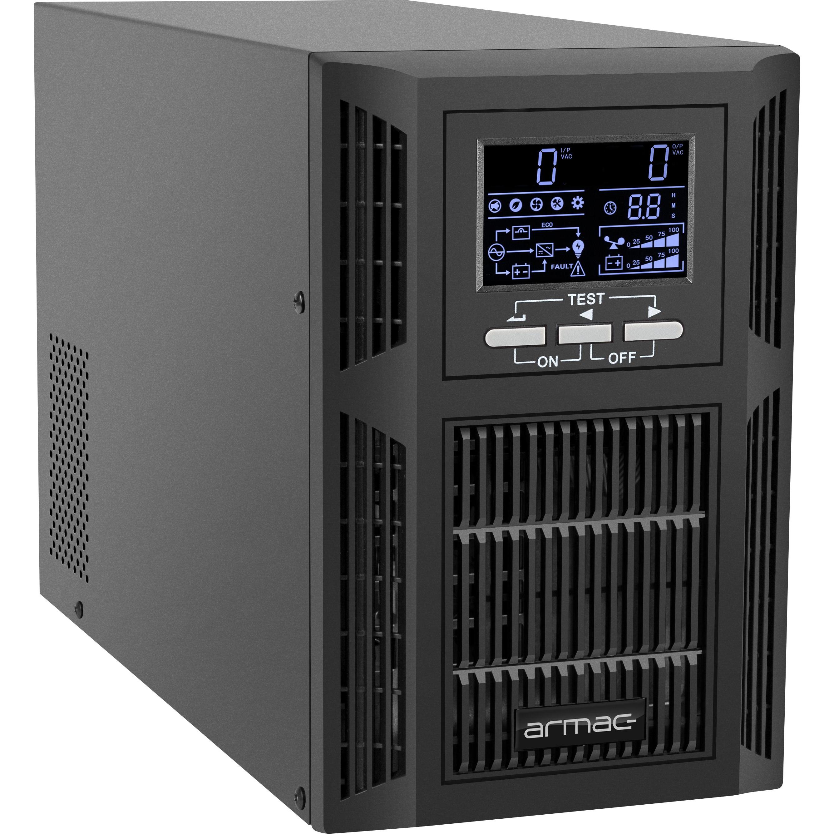 Armac UPS On-line PF1 O/1000I/PF1 1000VA (1000 VA, 1000 W, Online-Doppelwandler USV), USV