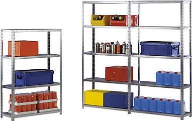 Actual product image eurokraft pro Screw shelf unit, lightweight construction, galvanized