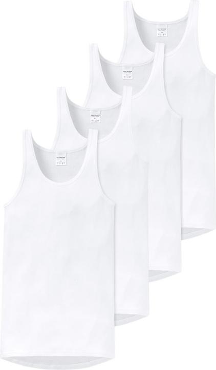 Image du produit Schiesser Lot de 4 maillots de corps Original Classics à fines côtes (M)