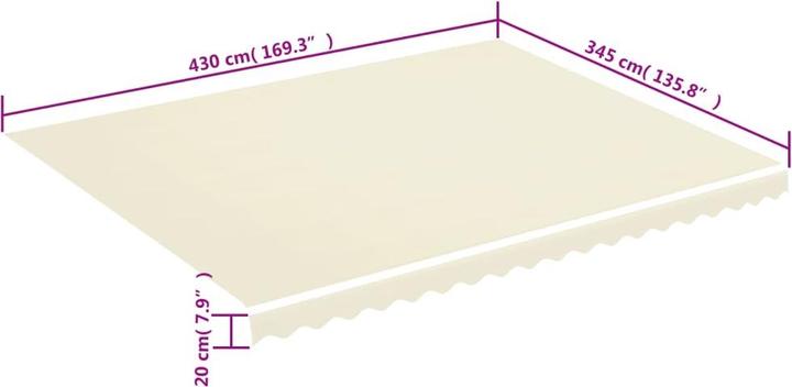 Actual product image vidaXL Markise (300 x 250 cm)