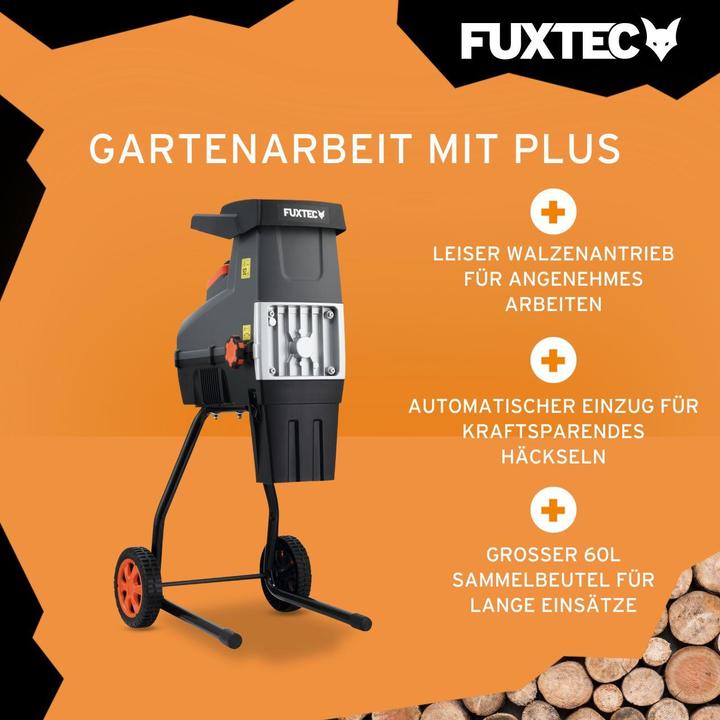 Immagine prodotto Fuxtec Elektro Gartenhäcksler FX-EGH2800T 2800W