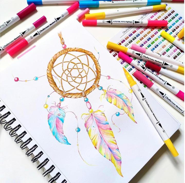 Produktbild Ohuhu Maui Pinselstifte (160 Stk.) WHI (160x)