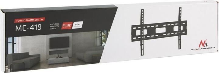 Actual product image Maclean TV wall mount max VESA 600x400 32-100 80kg MC-419 (Wall, 80 kg, 32" - 100")