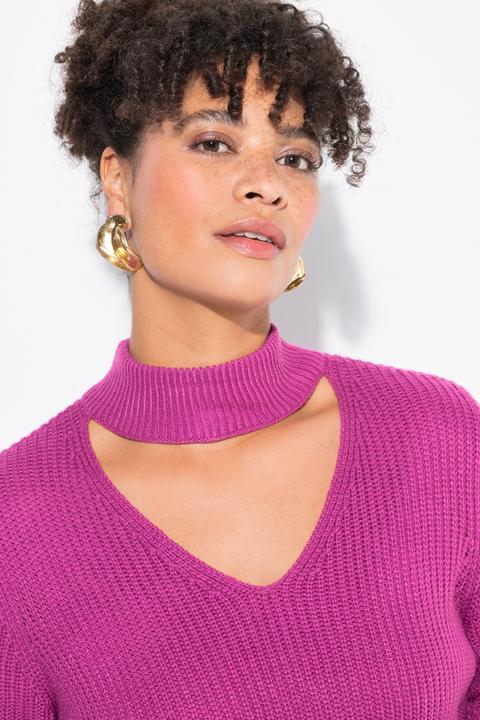 Immagine prodotto Miamoda Pullover, Regular Fit, V-Ausschnitt mit Choker (58)