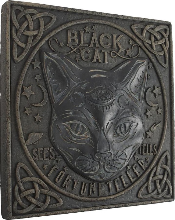 Actual product image Something Different Black Cat Stepping Stone Ornament