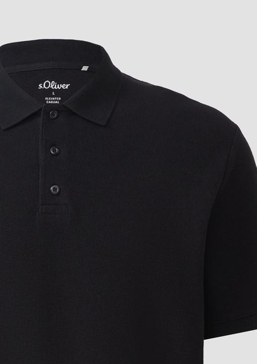 Produktbild S.Oliver Polo-Shirt Poloshirt aus Waffelpiqué (L)