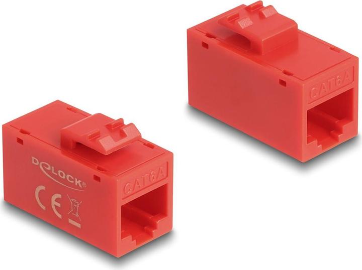 Actual product image Delock Keystone module RJ45 socket to RJ45 socket Cat.6A UTP (Keystone module)