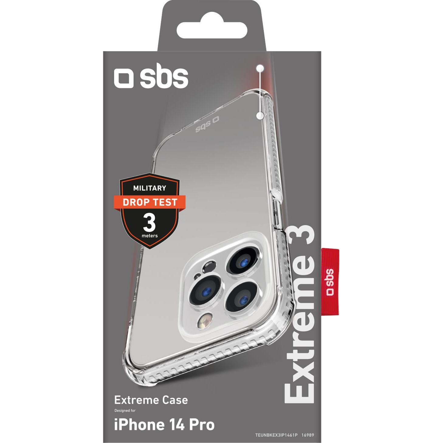 Thumbnail - SBS Extreme 3 (Apple iPhone 14 Pro), Smartphone Hülle, Transparent