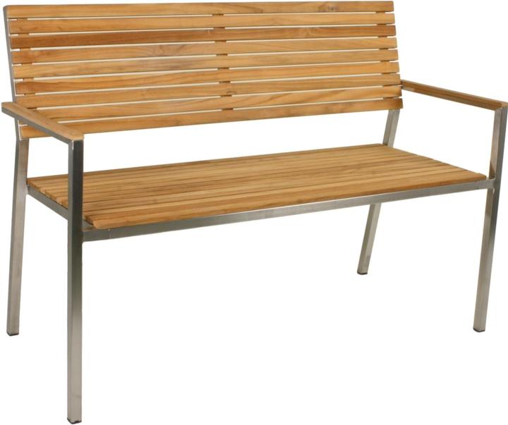 Actual product image Garden Pleasure Garden bench Denver 304770 brown wood 125.0 cm