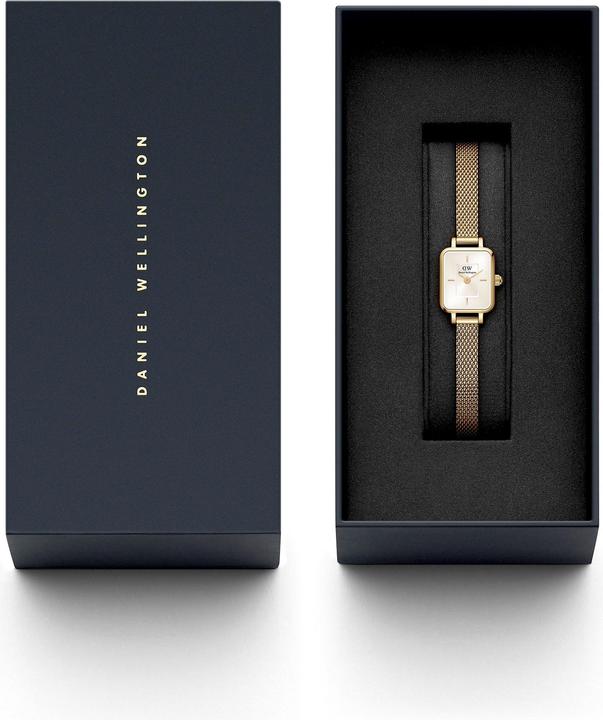 Actual product image Daniel Wellington Quadro Mini Evergold Champagne Gold (Analogue wristwatch, 15.50 mm)