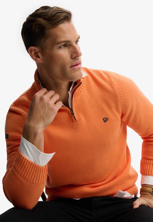 Produktbild Superdry Baumwoll-Strickpullover mit Reissverschluss (S)