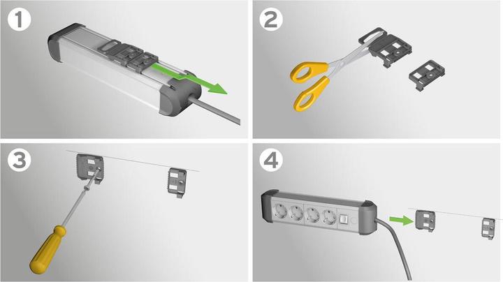 Immagine prodotto Brennenstuhl 1391030600 Presa multipla con interruttore contatto di protezione nero-argento 1 pz. (6 x, CEE 7/3, 3 m)