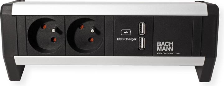 Actual product image Bachmann DESK 2x UTE 1x Chargeur USB (2x, CEE 7/3, CEE 7/5)