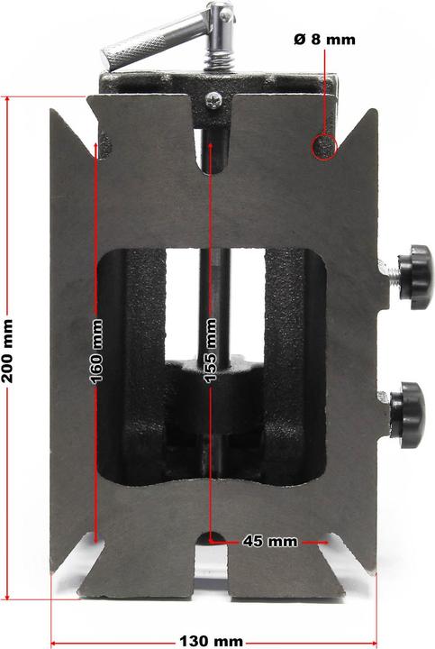 Produktbild Wiltec Präzisions-Maschinenschraubstock 100mm 90° Schraubstock Werkbank Zwinge