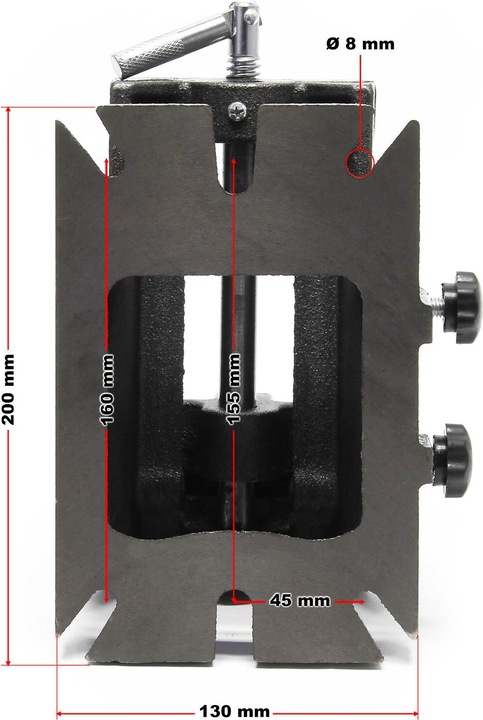 Produktbild Wiltec Präzisions-Maschinenschraubstock 100mm 90° Schraubstock Werkbank Zwinge