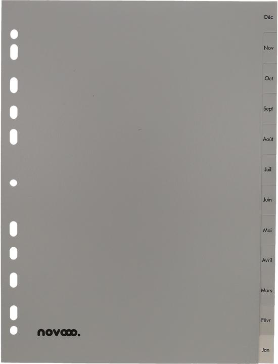 Produktbild Novooo Register PP grau A4