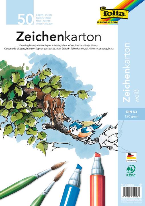 Produktbild Folia Zeichenkarton (120 g/m², 25x)