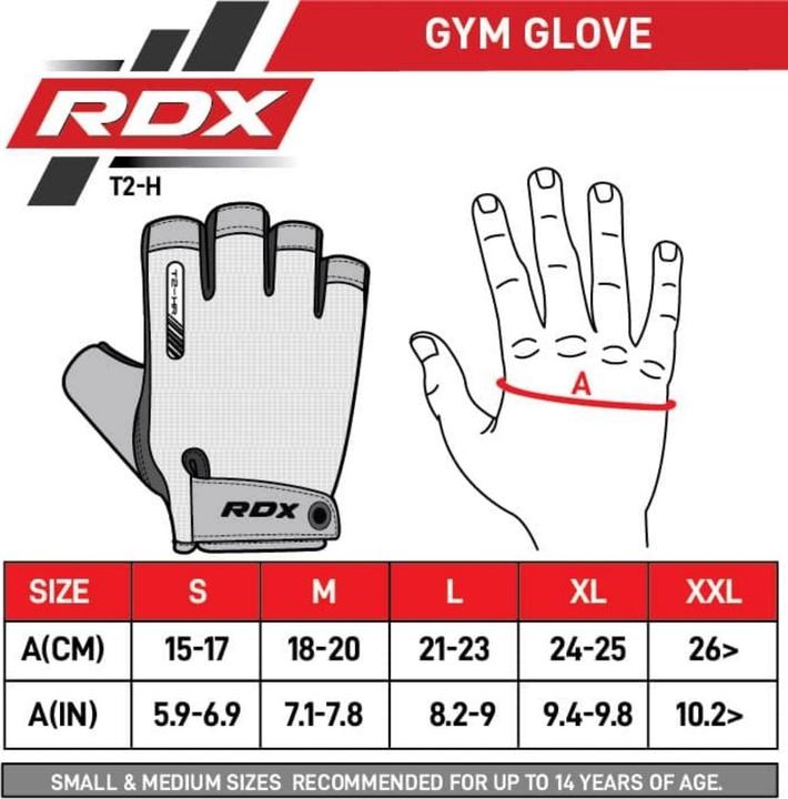 Produktbild Rdx Fitness-Handschuhe T2 – Halbfinger (L)