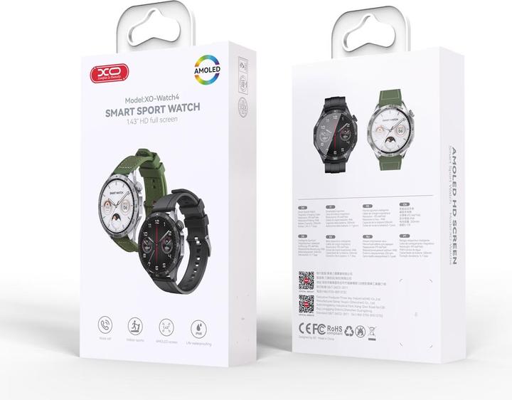 Actual product image xO smartwatch Watch 4 Amoled green