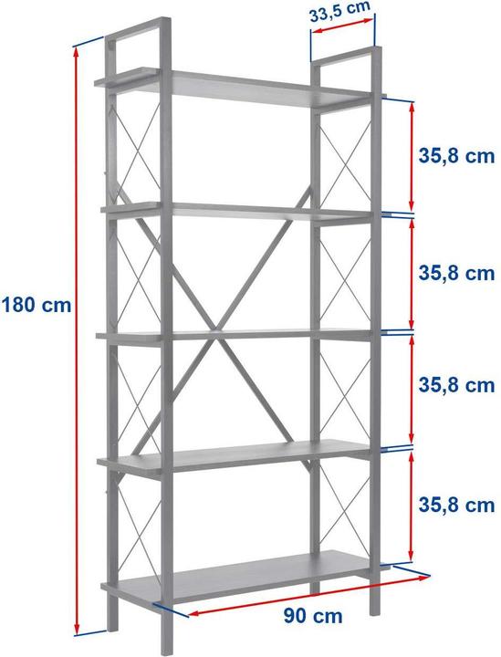 Produktbild Skye Decor Elysian Bookshelf (90 x 33.50 x 180 cm)