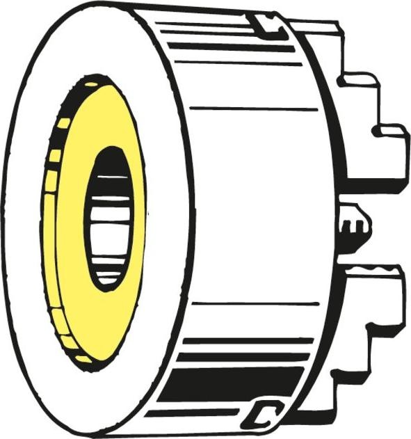 Actual product image Röhm Three-jaw lathe chuck, steel, cylindrical centring mount, DIN 702-4, outer-⌀ A: 160mm