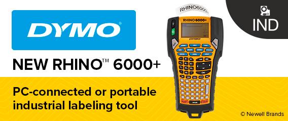 Actual product image Dymo Rhino 6000+ in a sturdy hard case ABC UK