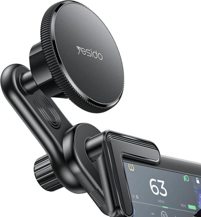 Yesido Magnetische Auto-Telefonhalterung für Bildschirm-Ecken - Schwarz