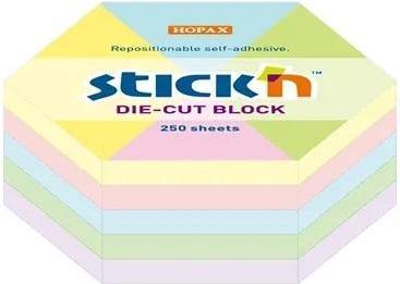 Actual product image Stickman Hexagonal notebook 61x70mm pastel 250K STICK'N