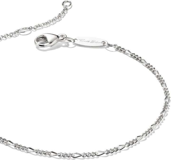 Immagine prodotto Thomas Sabo Charm-Armband Figaro Design Silber (19 cm, Argento 925)