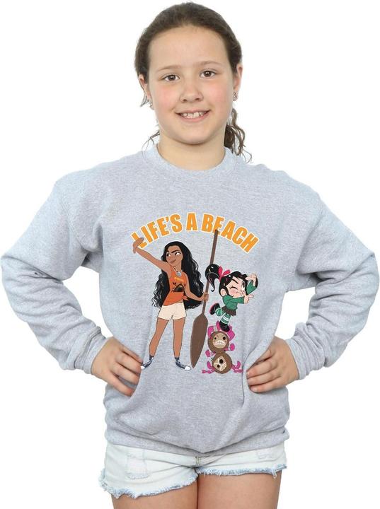 Produktbild Disney Wreck It Ralph Moana And Vanellope Sweatshirt Mädchen (152, 158)