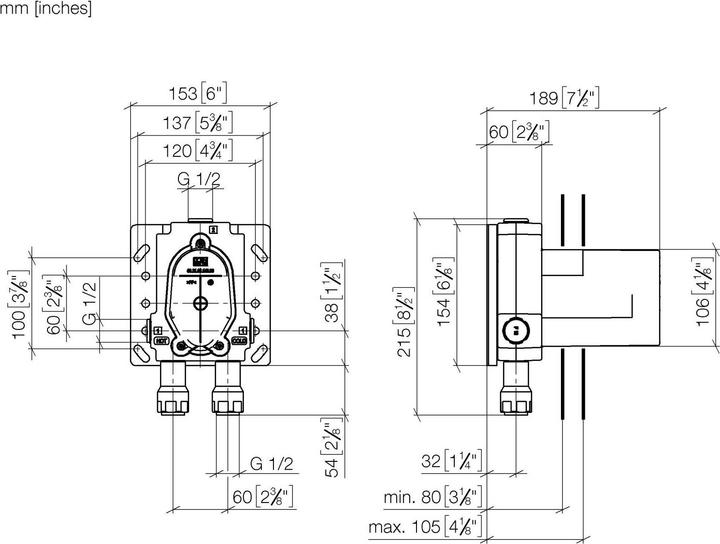 Actual product image Dornbracht Dornb Flush-mounted body f Flush-mounted single-lever mixer m Sich-kom