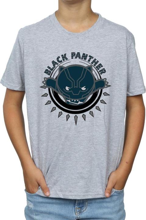 Actual product image Boys Kawaii Black Panther Pounce T-Shirt (116)