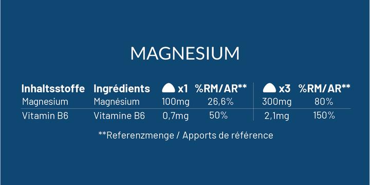 Nährwerte und Zutaten Mium Lab Vitamingummis Magnesium (42 Stück, Gummies, 163 g)