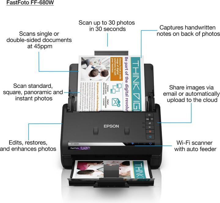 Image du produit Epson FF-680W FastFoto (WLAN, USB)