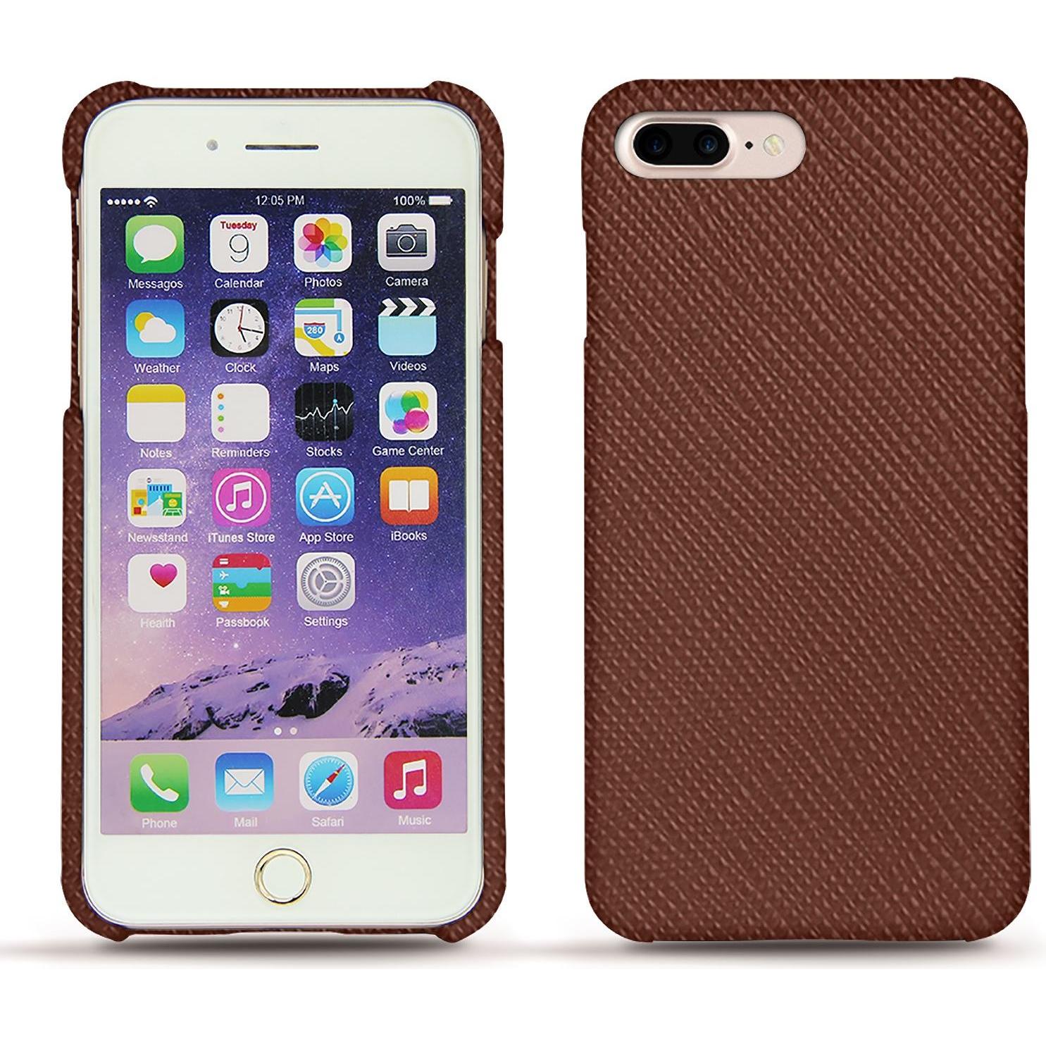 Noreve Lederschutzhülle (Apple iPhone 7 Plus), Smartphone Hülle, Braun
