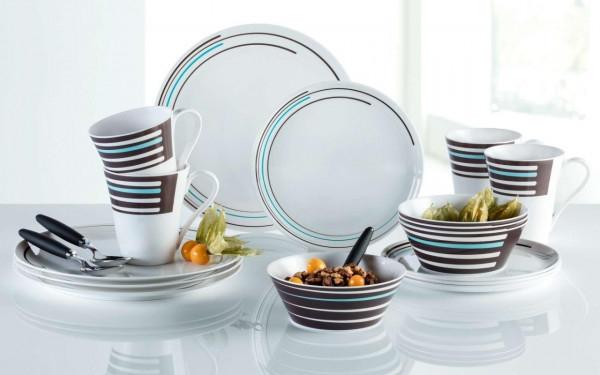 Produktbild Berger Stripes Geschirr-Set 16-tlg.