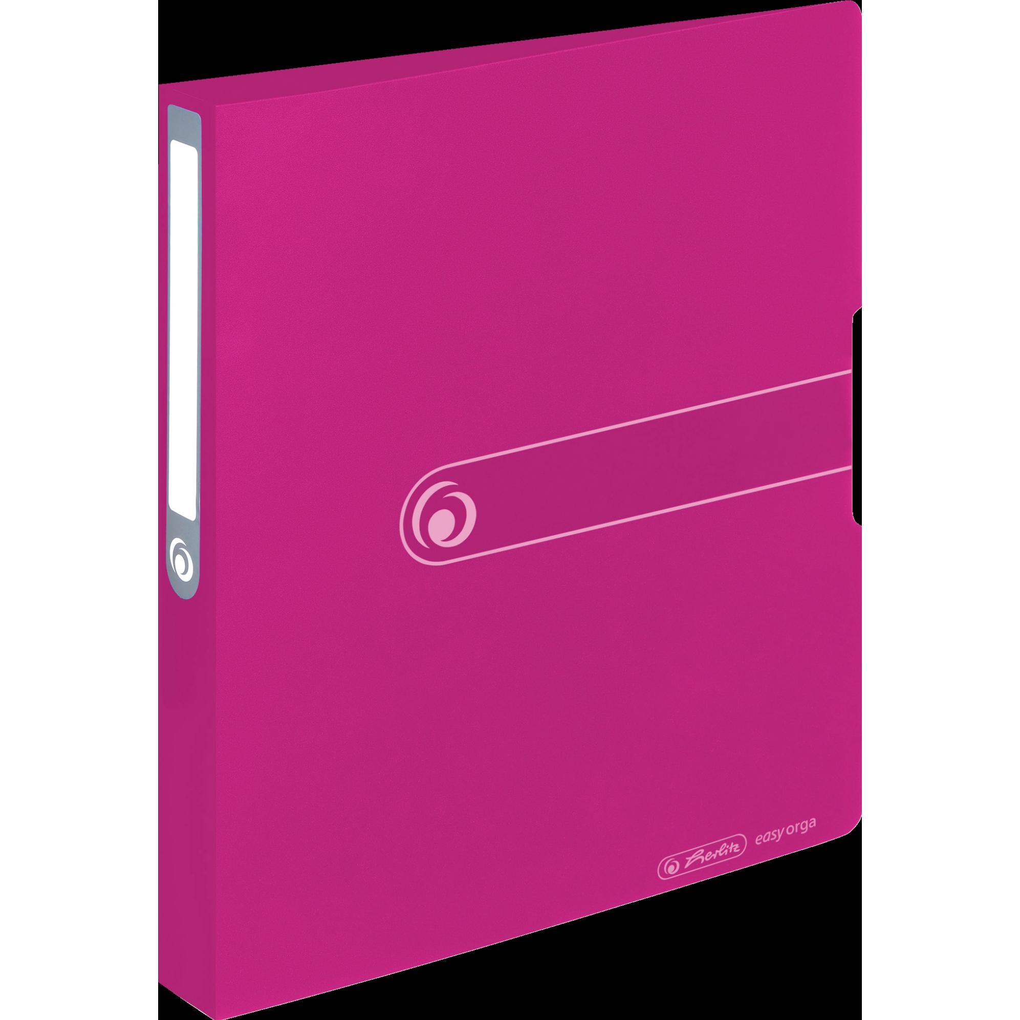 Herlitz, Ordner, Ringbuch easy orga to go, A4, 2-Ring, beere opak D-Combi-Mechanik, Rückenbreite: 38 mm, Füllhöhe: 25 (A...