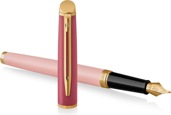 Image du produit Waterman Stylo plume Hemisphere Colour Blocking Pink C.C. M bleu Boîte cadeau (Pink, Or, 1 x)
