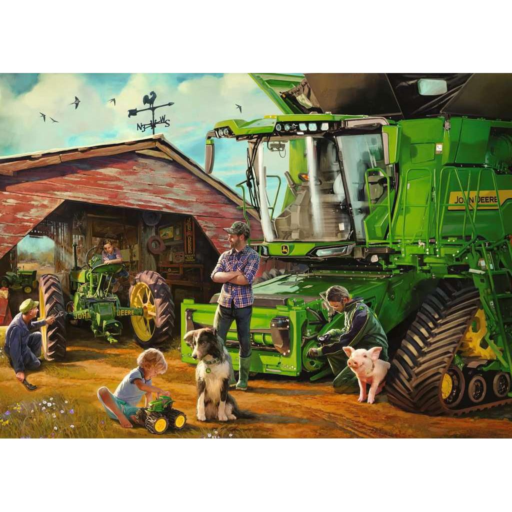 Ravensburger Puzzle John Deere damals und heute, 1000 Teile. (1000 Teile)