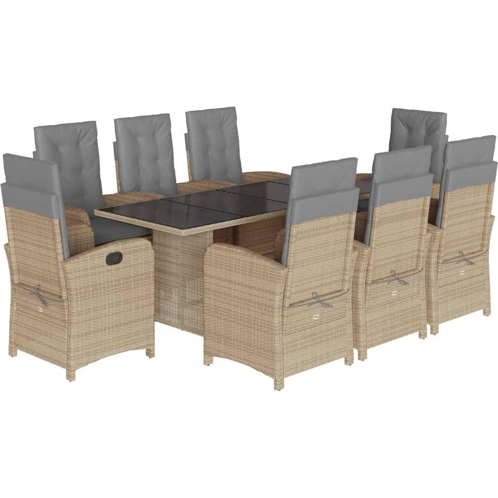 VidaXL, Gartentisch + Balkontisch, Jaydon (190 cm)