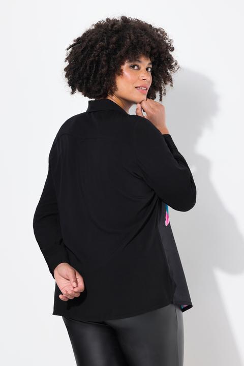 Produktbild Angel of Style Bluse, Straight Fit, Vorderseite Frauengesichts-Print (54)