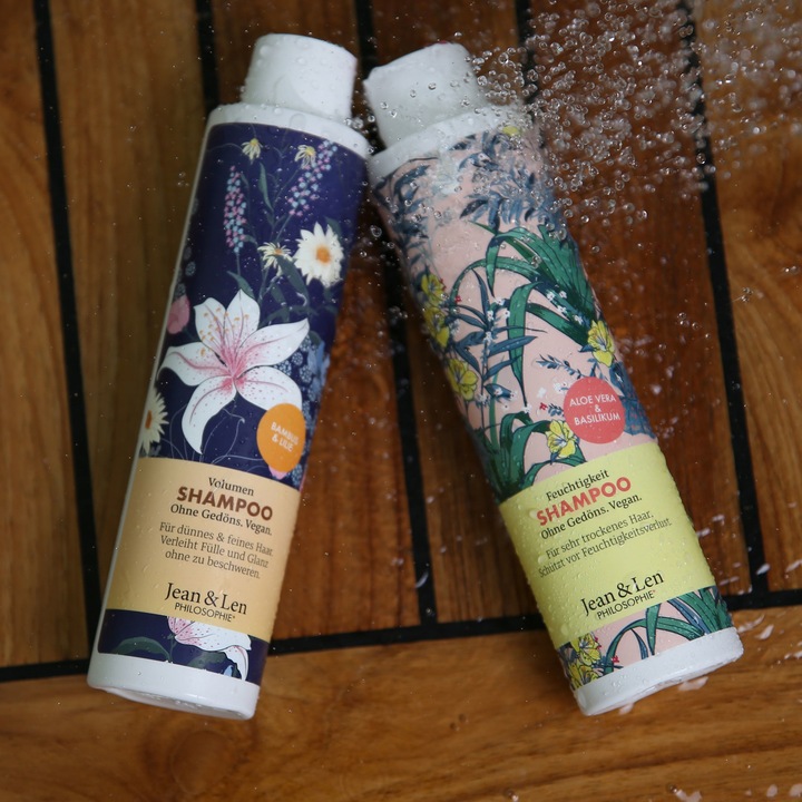Image du produit Jean & Len Aloe Vera & Basil, Shampooing, 300 ml (300 ml, Shampoing liquide)