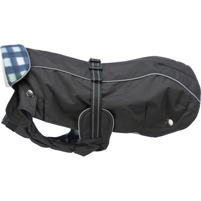 Trixie Rouen frakke, S: 34 cm, sort (S, Hundemantel), Hundebekleidung