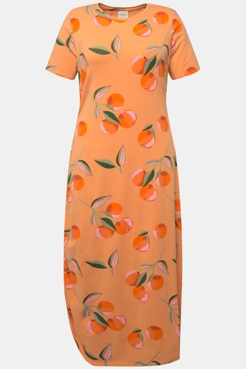 Produktbild Ulla Popken Maxikleid, Pfirsiche, Rundhals, Halbarm (46, 48)