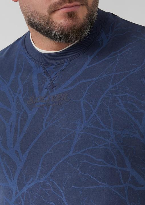 Produktbild s.Oliver Sweatshirt Leichtes Sweatshirt mit All-over-Print (3XL)