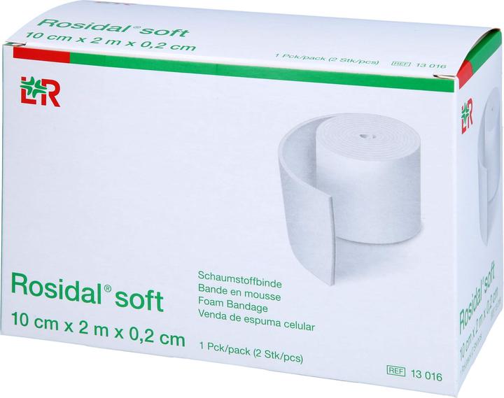 Produktbild Lohmann & Rauscher Rosidal soft Schaumstoffbinde 10 cm x 2 m 2 Stück